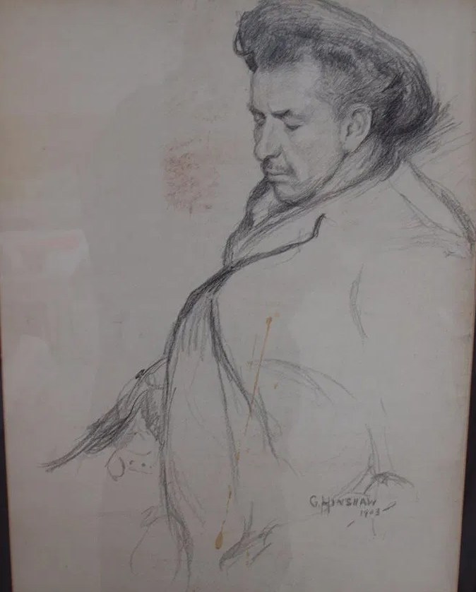 Man in a Hat, in Profile by Henshaw