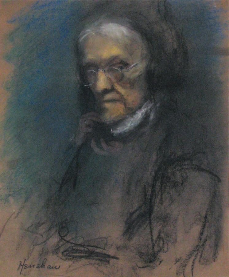 Older Woman with Spectacles by Henshaw