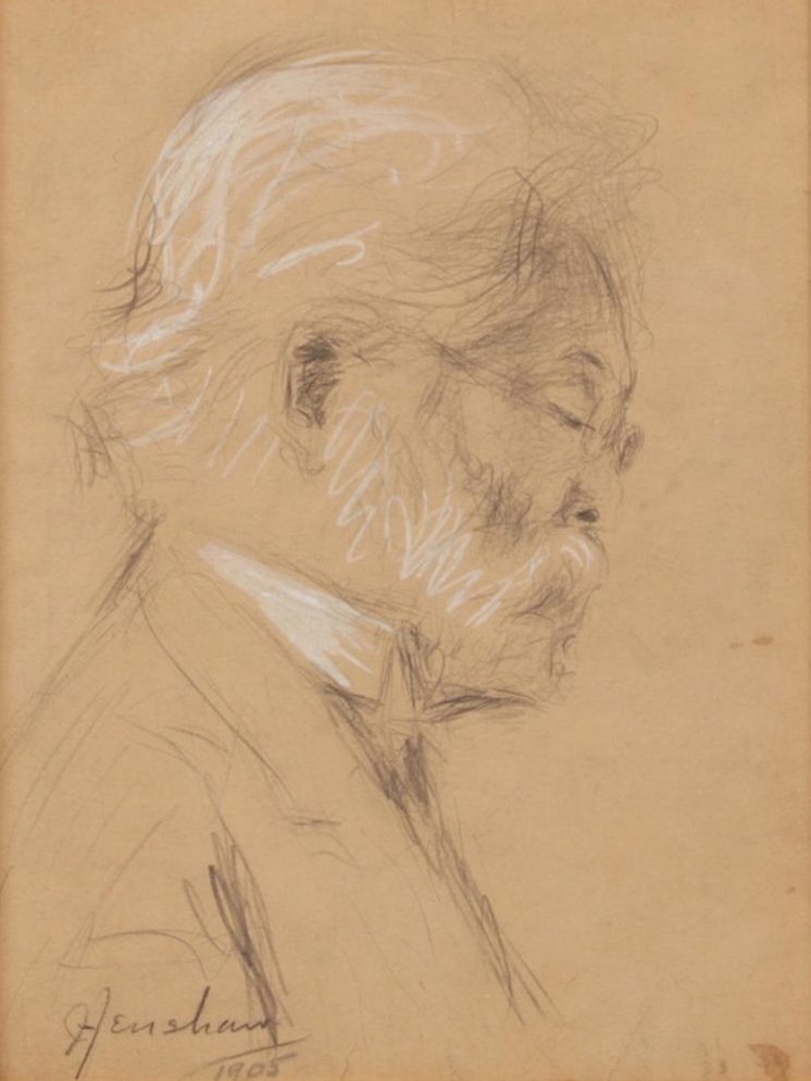 Profile of a Bearded Man by Henshaw