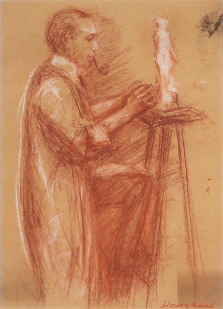 Sculptor at Work by Henshaw