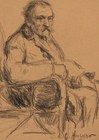Seated Bearded Man, Paris by Henshaw