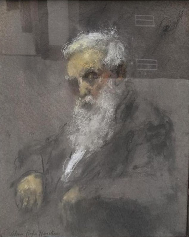 Seated White-Bearded Man by Henshaw