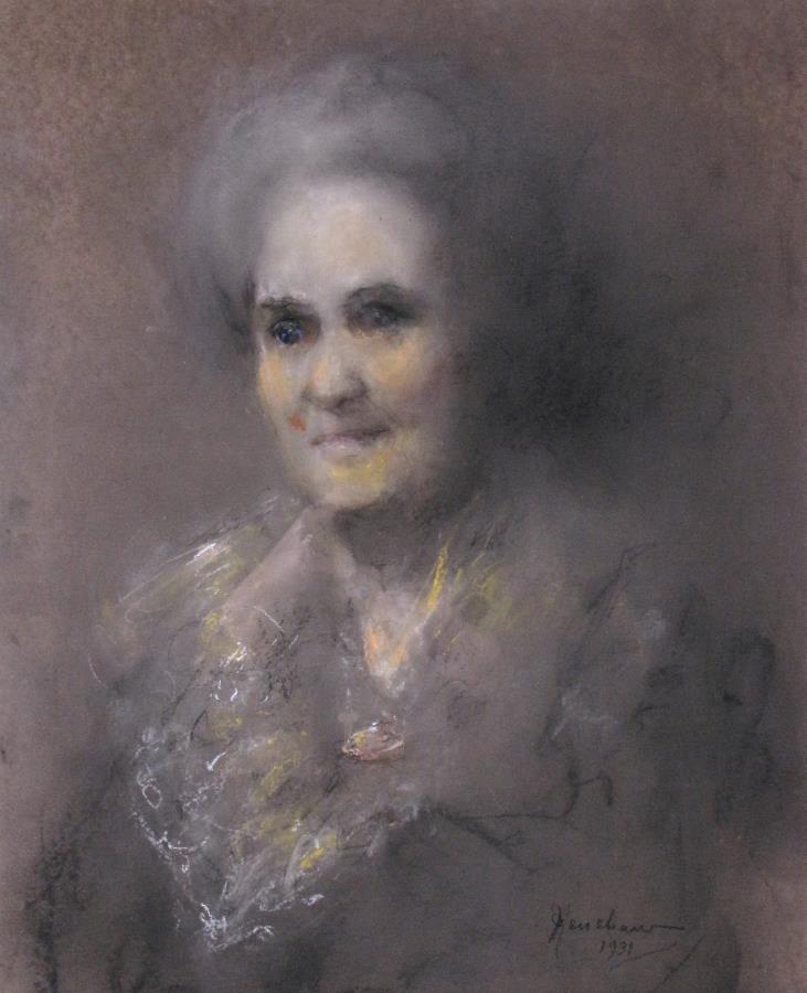 Smiling Older Woman by Henshaw