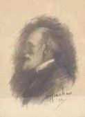White-Bearded Man in Profile by Henshaw