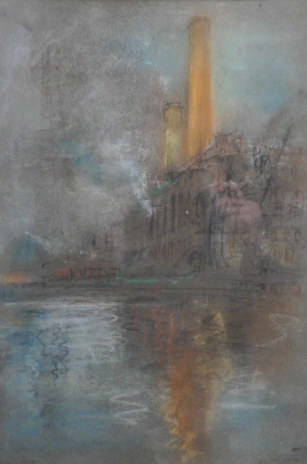 Smokestack and Reflection by Henshaw