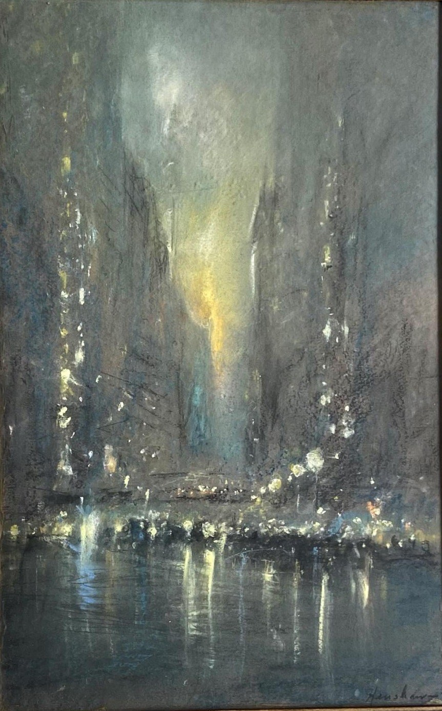 City Canyon at Night by Henshaw