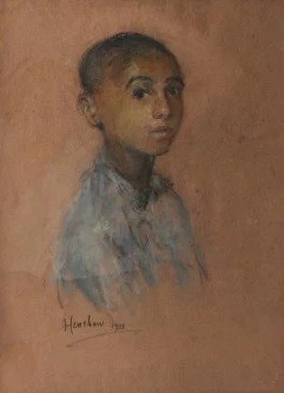 Boy in a Blue Shirt by Henshaw