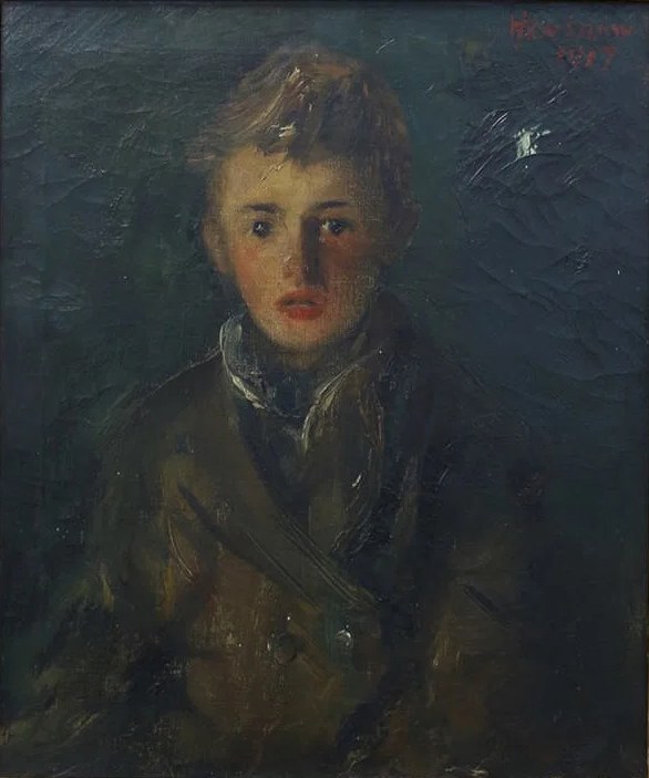 Boy in a Brown Coat by Henshaw