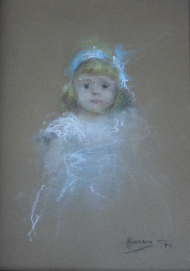 Girl with a Blue Hair Ribbon by Henshaw