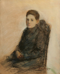 Seated Boy in a Dark Jacket (Brayton Portrait) by Henshaw