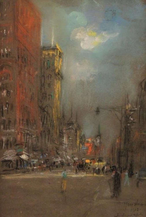 A View Down Market Street by Henshaw