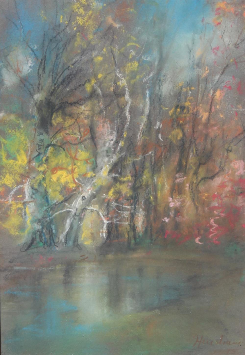 Autumn Trees by the Water by Henshaw