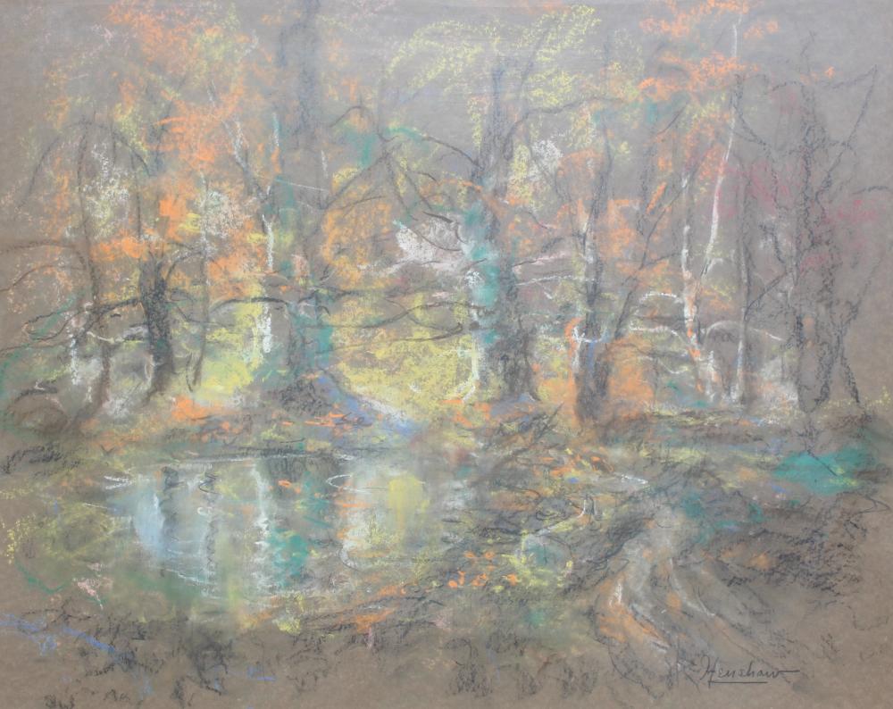 Autumn Woodland Pool by Henshaw