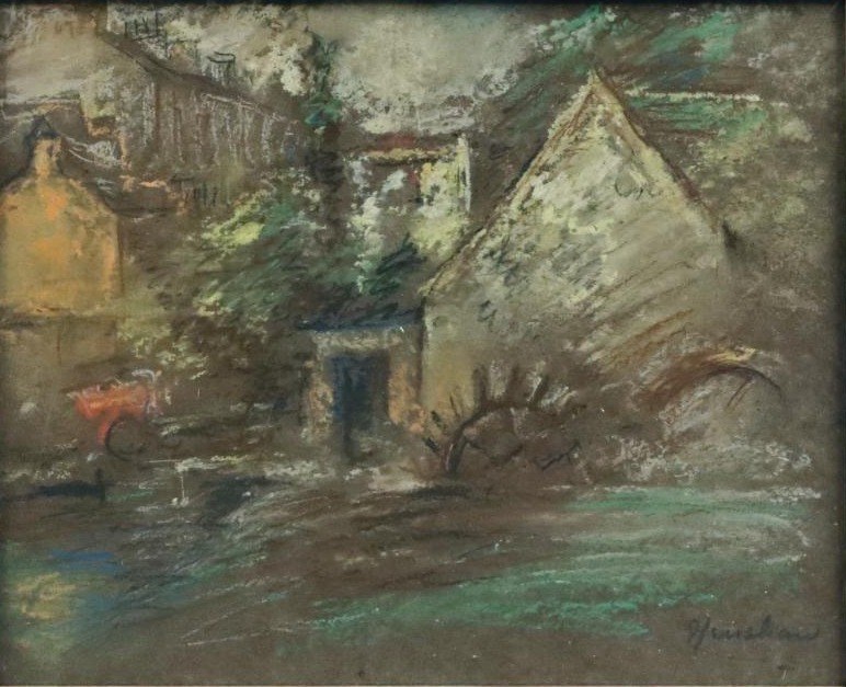 Cottage and Courtyard by Henshaw