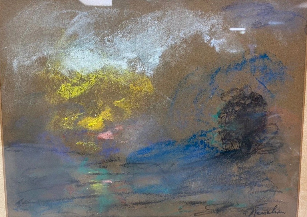 Storm Clouds over a Dark Landscape by Henshaw