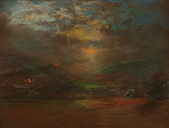 Sunset over Dark Hills by Henshaw
