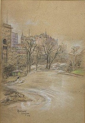 Central Park near the De La Salle Institute, New York by Henshaw