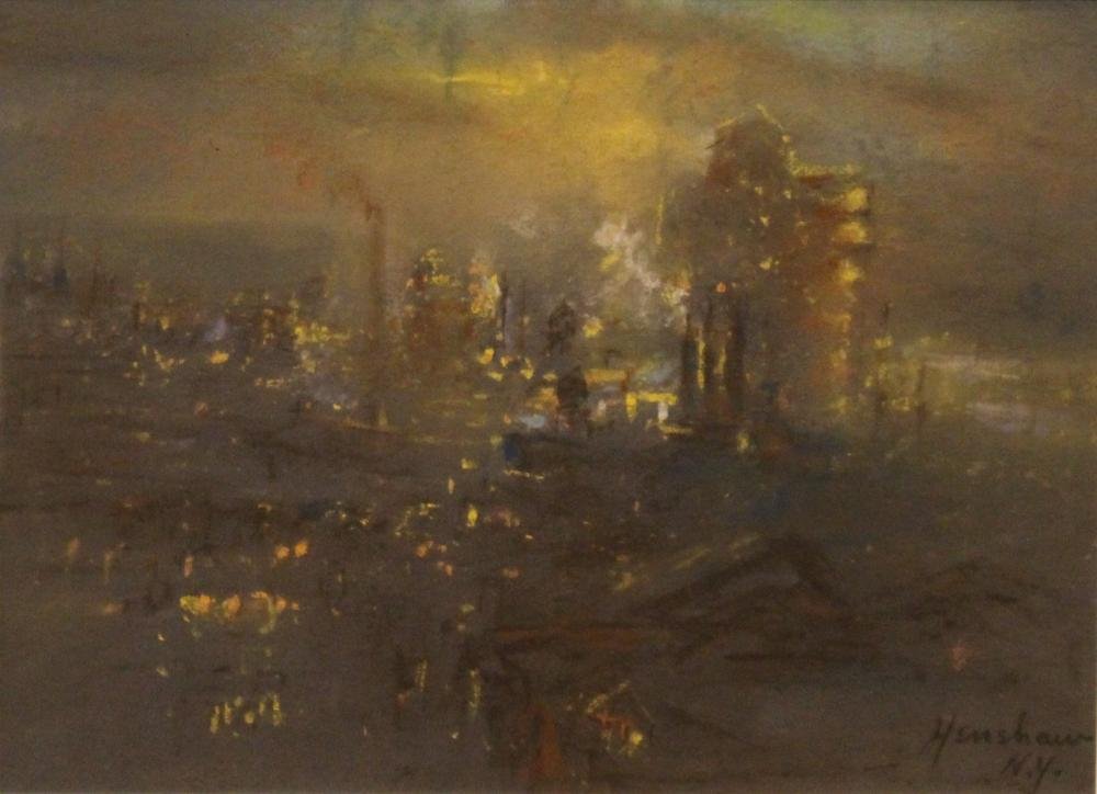 City Lights at Night, New York by Henshaw