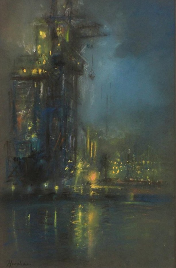 Coal Lift, East River NY by Henshaw