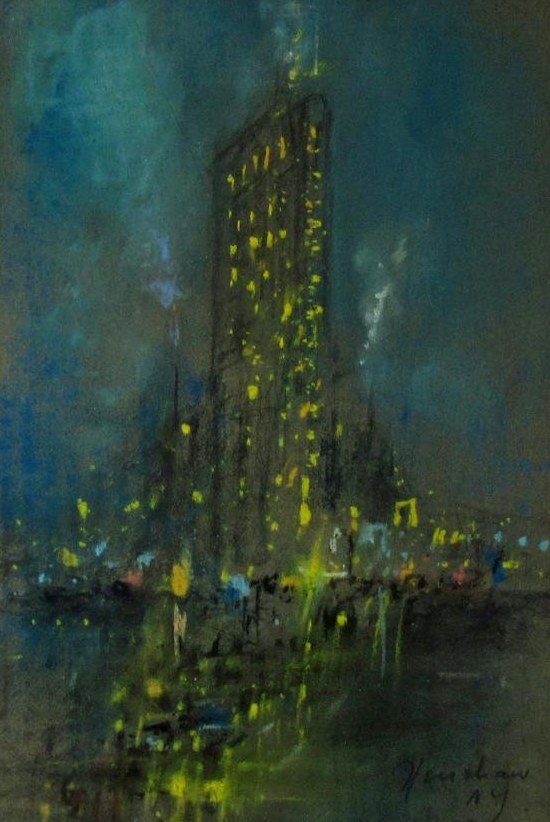 Flatiron at Night, New York by Henshaw