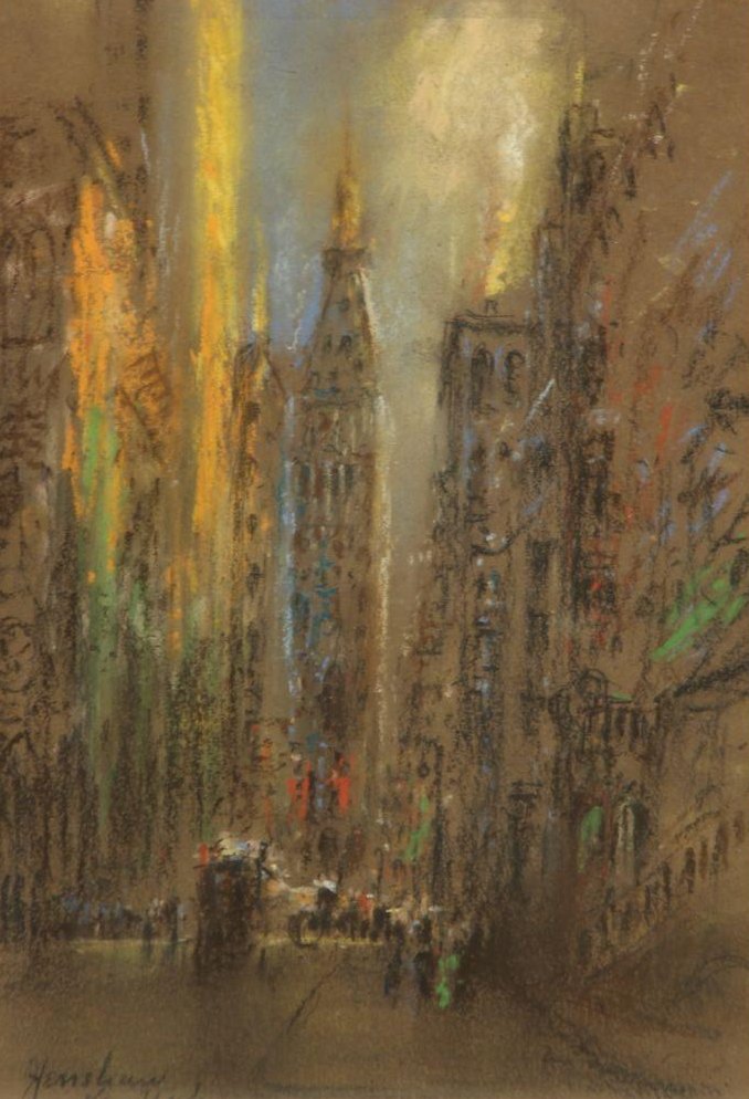 Tower Street in Golden Light by Henshaw
