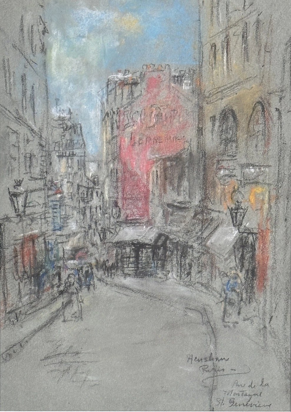 Rue de la Montagne-Sainte-Genevieve, Paris by Henshaw