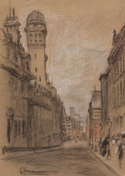 The Sorbonne Tower, Rue Saint-Jacques by Henshaw