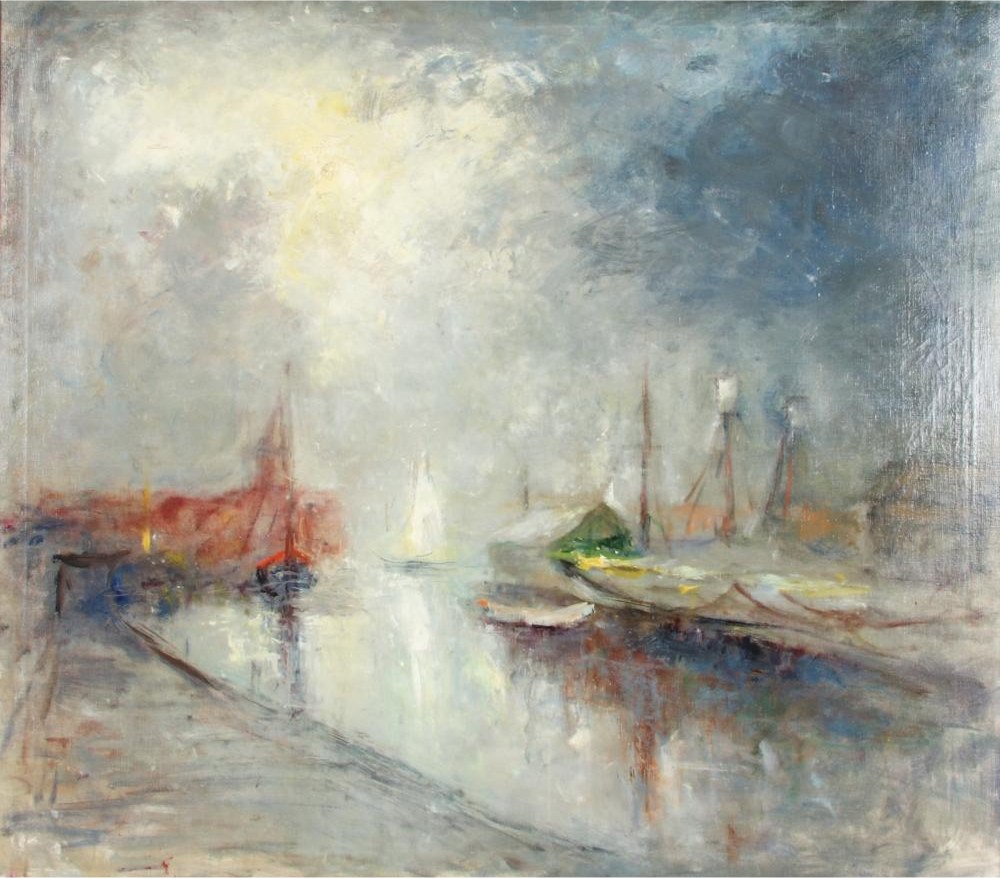 Gloucester Boats in the Morning by Henshaw