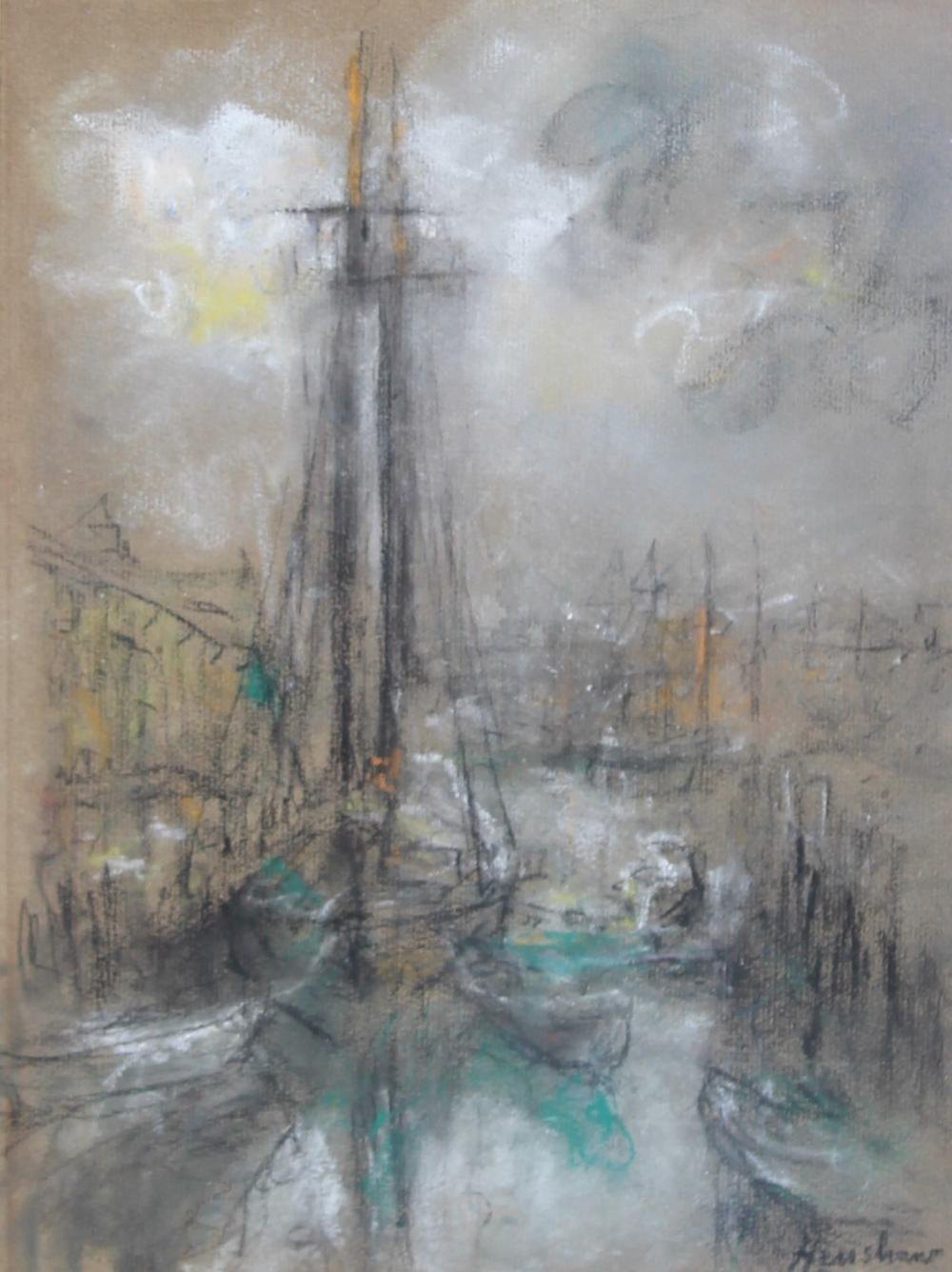 Masts in the Fog by Henshaw