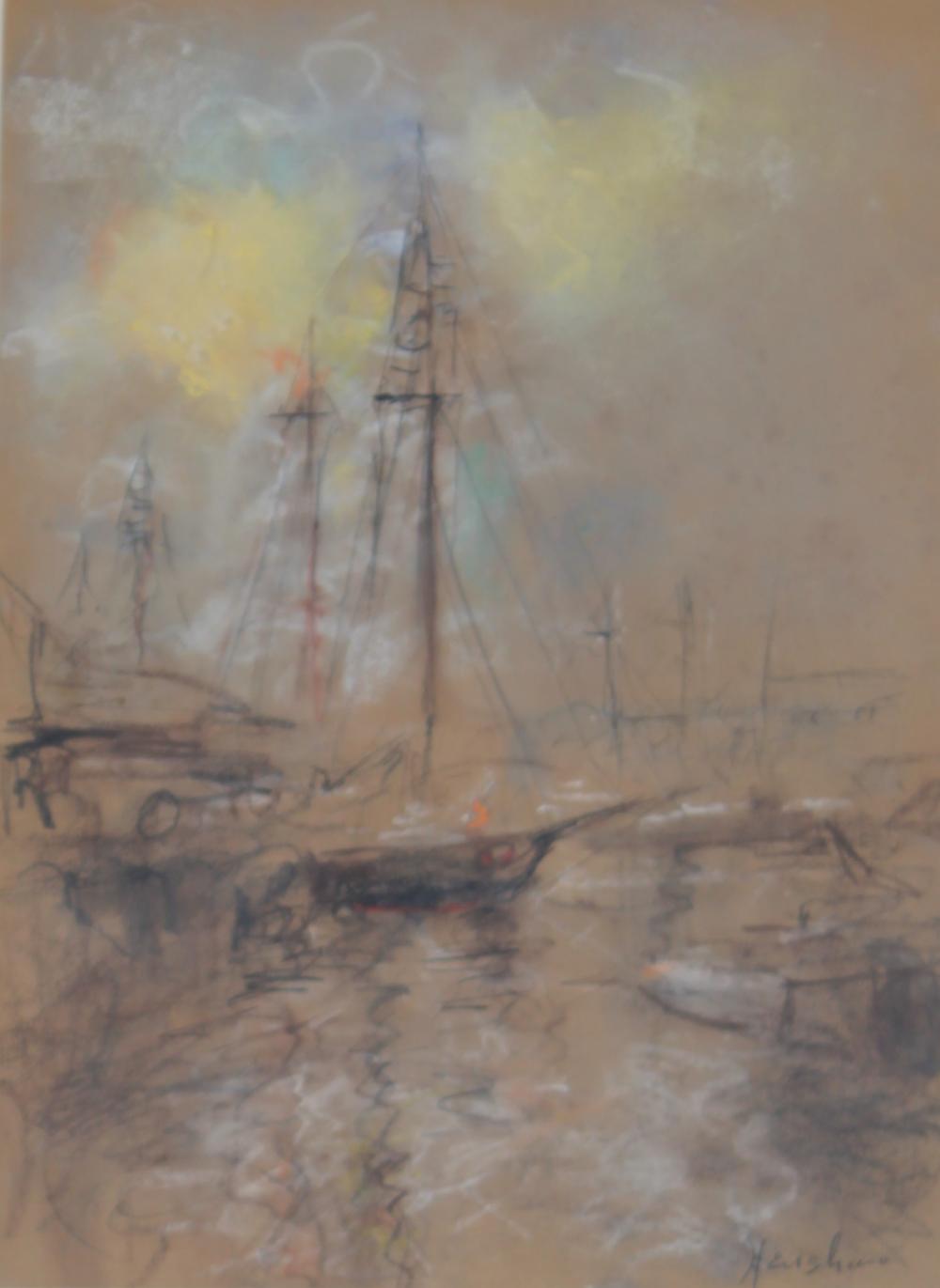 Masts in the Mist by Henshaw