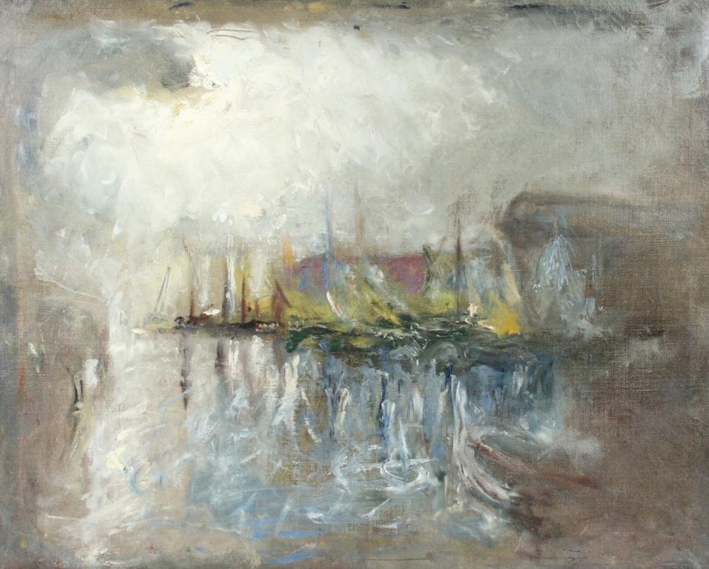 Sailboats Beneath a Cloud by Henshaw