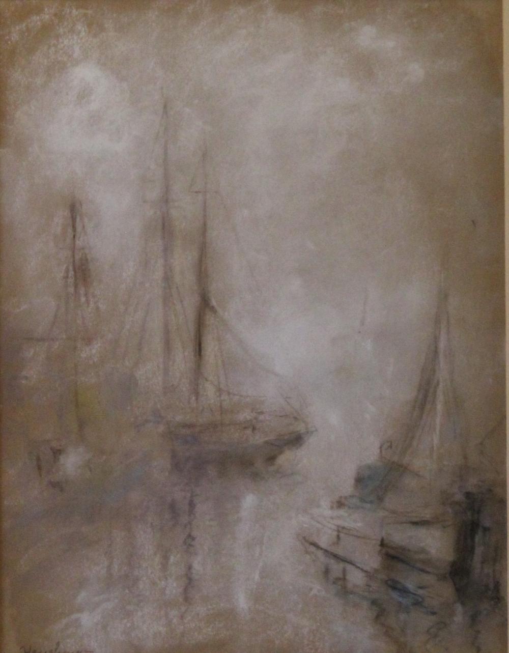 Sailboats in a Pale Mist by Henshaw