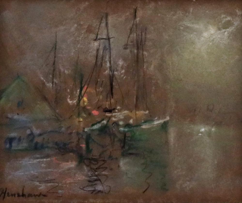 Sailboats in Harbor by Henshaw