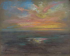 Sunset over the Open Sea by Henshaw