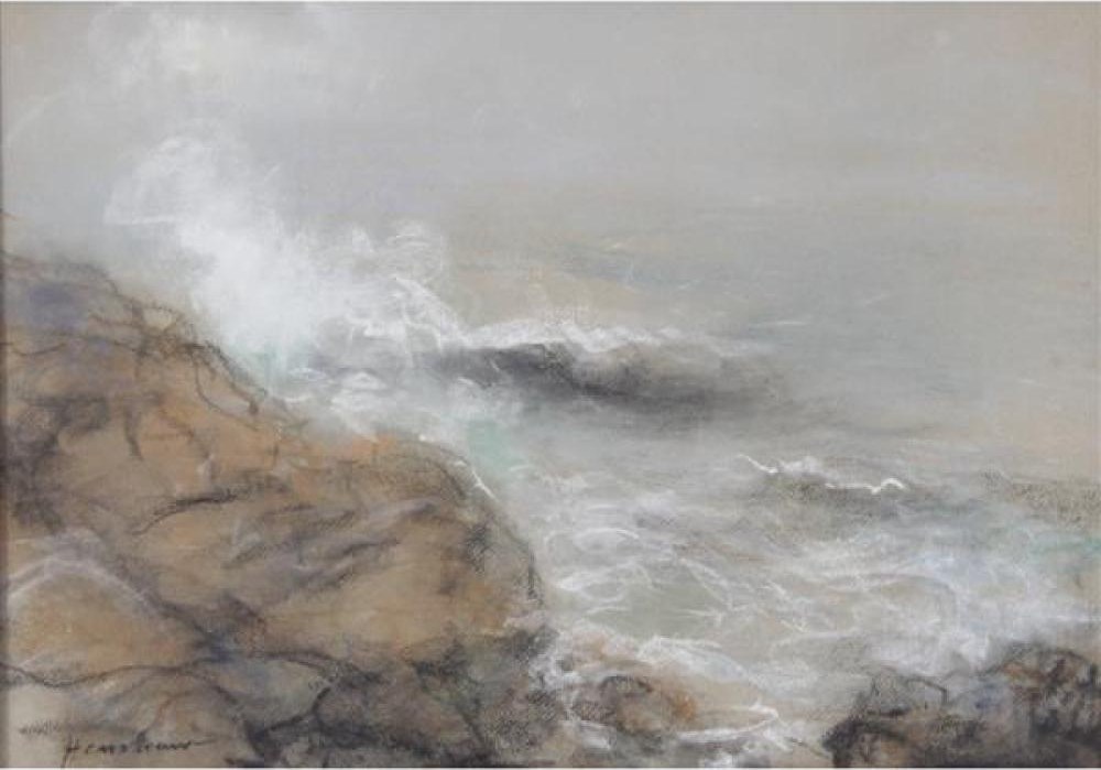 Surf on a Rocky Shore by Henshaw