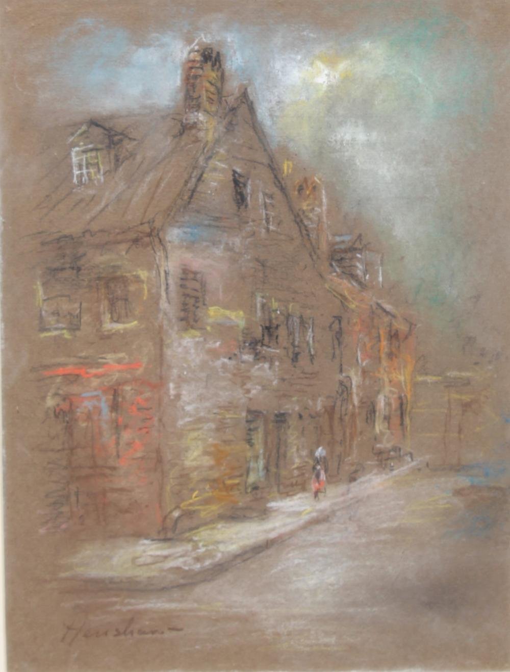 Gabled House on a Quiet Street by Henshaw