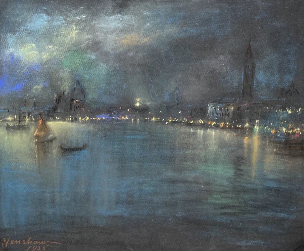Basin of San Marco at Night, Venice by Henshaw