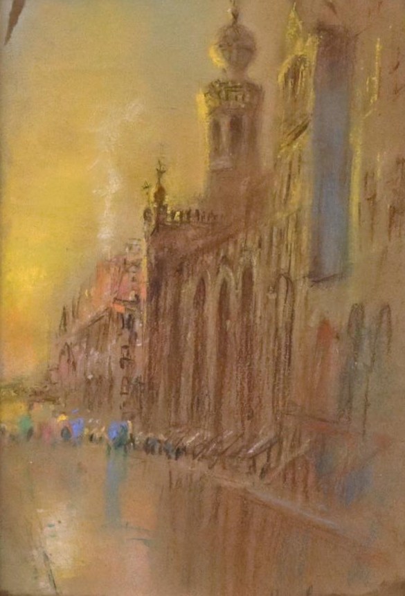 Bell Tower at Dusk by Henshaw