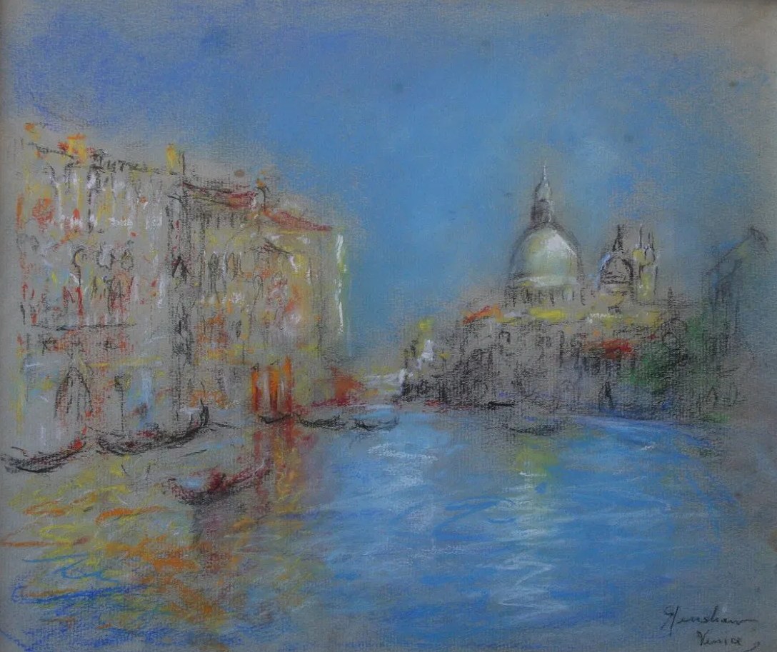 Grand Canal and the Salute in Blue by Henshaw