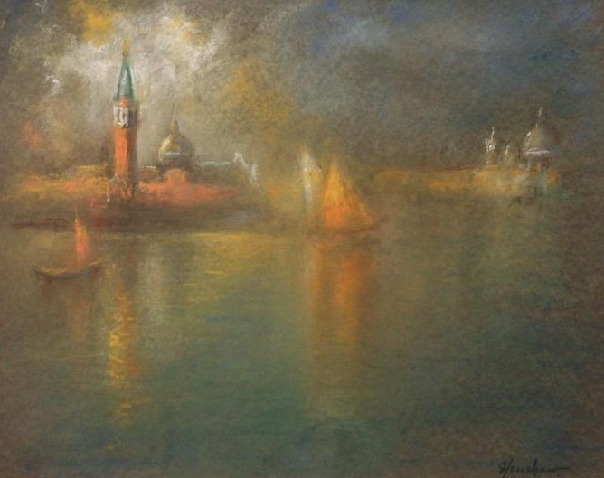 San Giorgio Maggiore at Dusk by Henshaw